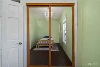 Spare bedroom closet