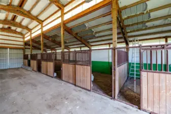 Interior of Barn - 5 stalls
