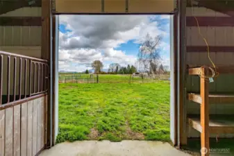 Back of Barn Opening to pastures