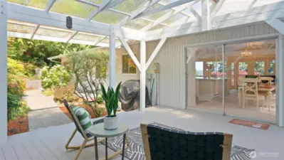 Follow the gorgeous path as it winds its way through your own terraced backyard oasis. Every step is a delight!