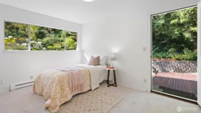 More Airbnb potential? Yet another upstairs bedroom with its own private entrance! It's a perfect bedroom retreat, a haven to recharge and relax.