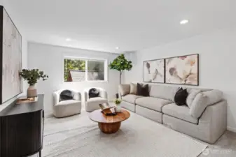 Living area is very roomy.