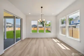 Actual home: Dining Area AKA Sunroom