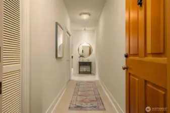 Beautiful FIR entry door to your home. Welcome home!