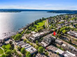 Aerial of Location of Waterview Condos