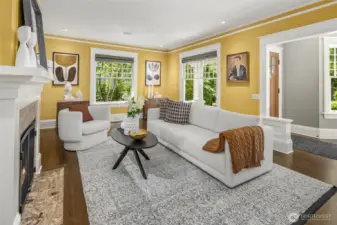 Paint colors in the living, dining & foyer are more vibrant in person than photos show.