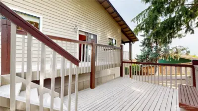 Private deck off the kitchen—perfect for morning coffee or evening grilling.