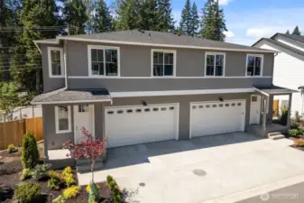 Each home offers 2 car garage