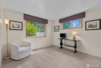 Upstairs bonus room with closet