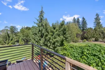 View from primary bedroom balcony