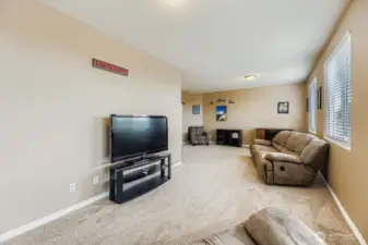 RECREATION ROOM / GAME ROOM UPSTAIRS PROVIDES MULTIPLE OPTIONS FOR ANY LIFESTYLE.
