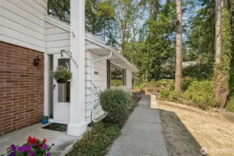 Front entrance of home.  Each home has a separate entrance.
