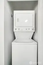 Stackable washer/dryer.