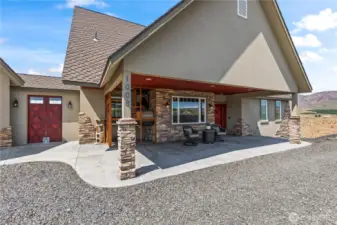 Front patio entry