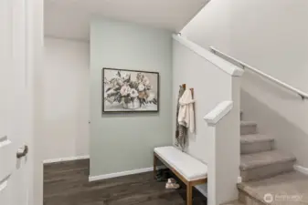 Fabulous entry. Finishes and options will vary.