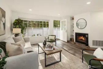 Convenient access to the patio and fully fenced rear yard.