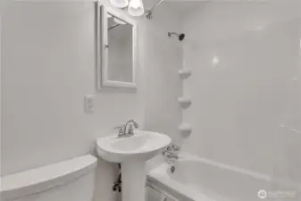 Unit C... Remodeled bathroom