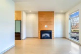 Living Room With Fireplace