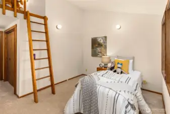 Lofts in both main level bedrooms.
