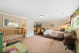 Oversized basement bedroom