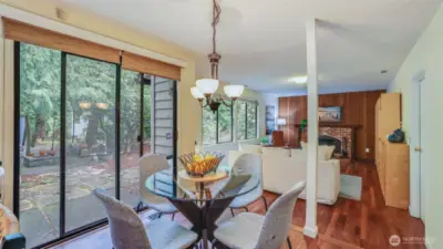 Great room design offering open sight lines to the den with walls of windows offering tons of natural light!