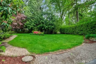 Beautiful front lawn and landscaping