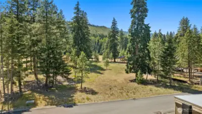 Aerial street view of homesite
