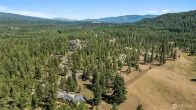 Aerial view of property