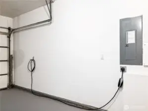 2 car garage w/ 240v Electric Vehicle ready