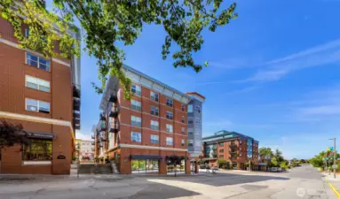 In the heart of Harris Square in beautiful historic Fairhaven with shops and restaurants galore.