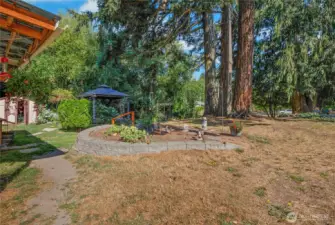Nice big yard with mature landscaping
