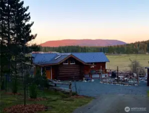 Sunset colors on Mount Constitution, Mother Natures gift at the end of each day.
