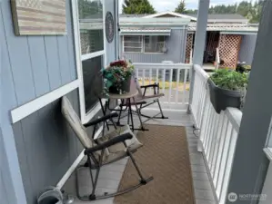 Covered front porch.