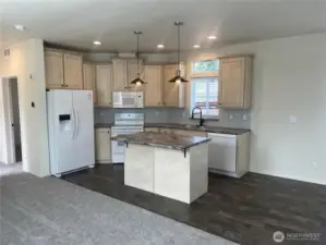 Kitchen prior to move in.
