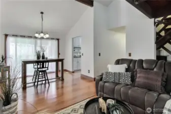 Living room area with great open concept