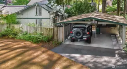 Carport designated for unit #210