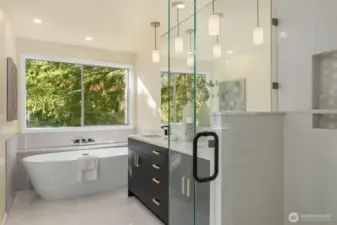 New Soaking Tub & Walk In Shower