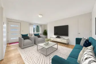 Spacious living room