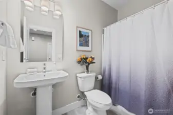 The full bath on the main floor is an important upgrade!