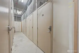 Storage room with large storage closet