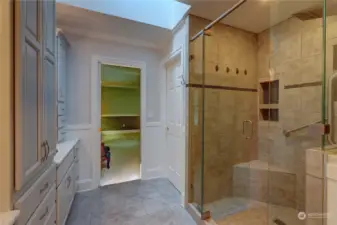 Spa like walk in shower