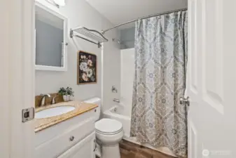 Upstairs hall bathroom.