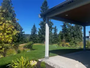 View from Covered Patio.  Photos are for representational purposes only.  Colors and options may vary.