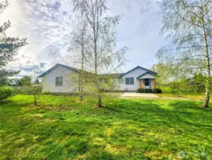 View of the main home from Flume Rd.