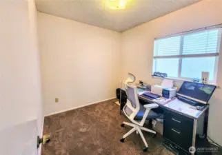 Den off the living room.