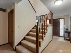 This home has so much storage and every space is utilized. The space underneath the stairs can be used as a pantry or for storing your holiday decorations.