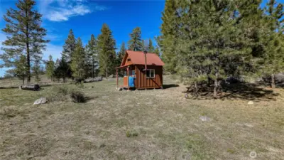 Welcome to your new cabin. Looking NW.