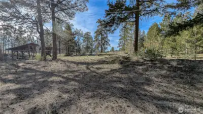 Looking from driveway facing West.