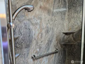close view of shower