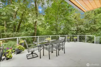 Expansive deck perfect for summer days.